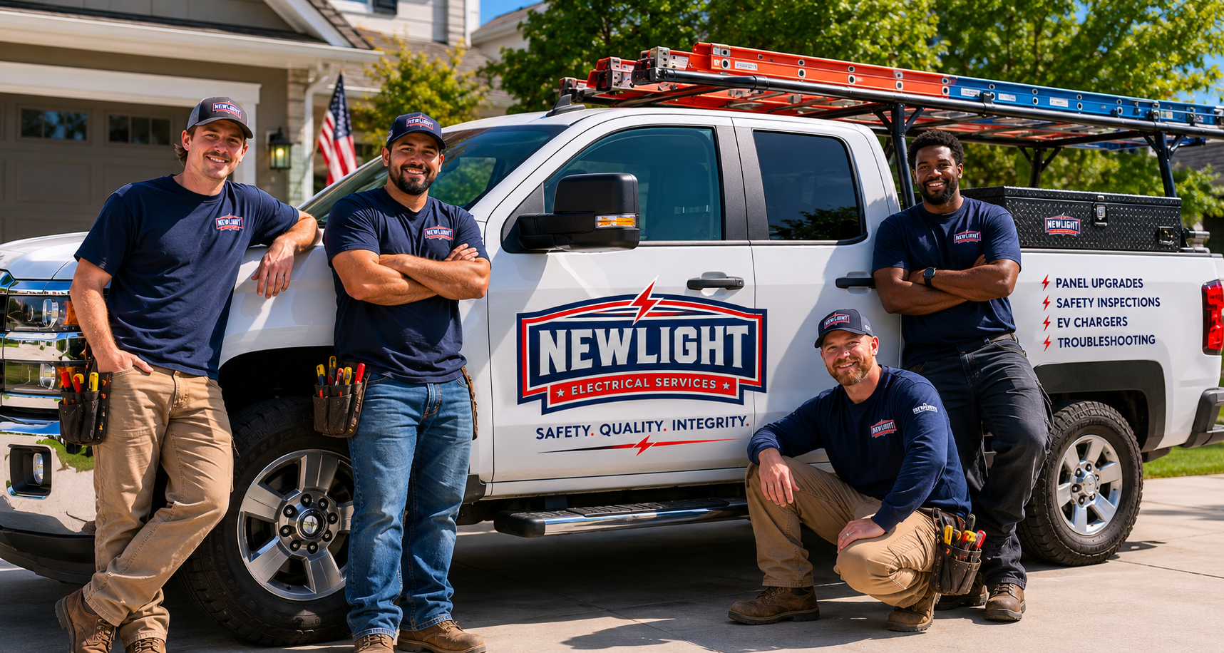NewLight Electrical Services service truck
